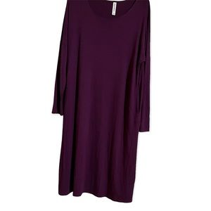 Zenana Premium•Long Sleeve Purple Dress